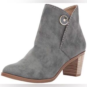 Lindsay Phillips Shelly Ankle Boots in Grey Suede